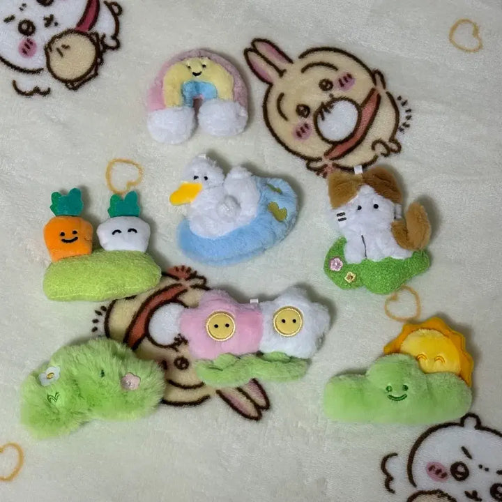 [BUNJANG] Farm Random Magnet Plush 7 Types Bundle Set / 농장 랜덤 마그넷 인형 7종 일괄 판매