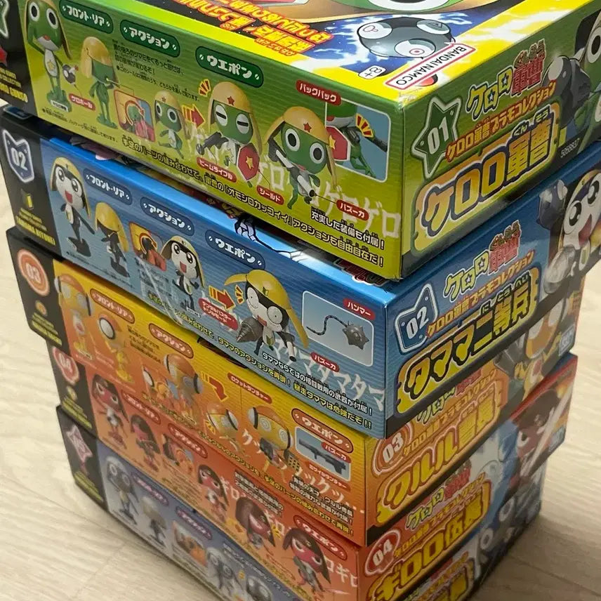 [BUNJANG] Bandai Keroro Plamodel Full Set Bundle / 새상품) 반다이 케로로 프라모델 풀세트 일괄