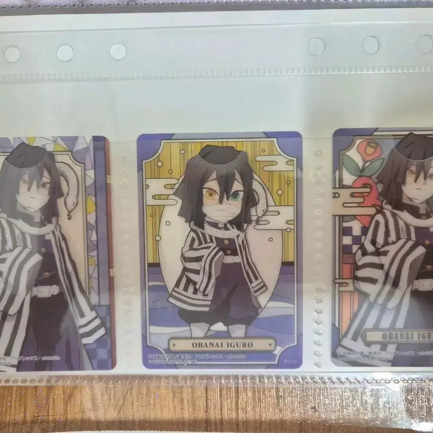 [BUNJANG] Demon Slayer: Kimetsu no Yaiba Iguro Obanai 3 Types Clear Card Set / 귀멸의칼날 클리어카드 이구로 3종