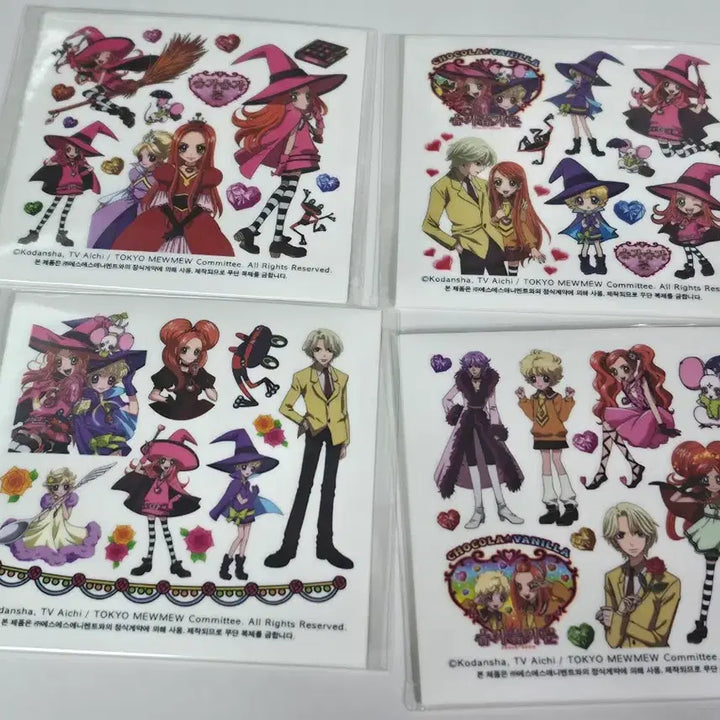 [BUNJANG] Blue Fancy Official Licensed Character Items Stickers Set (Shugo Chara, Sugar Sugar Rune, Tokyo Mew Mew) / !가격내림X최종가!푸른팬시 공식 정품라이센스 캐캐체 캐릭캐릭체인지 슈고캬라 슈가슈가룬 베리베리뮤우뮤우 도쿄뮤뮤 인스세트