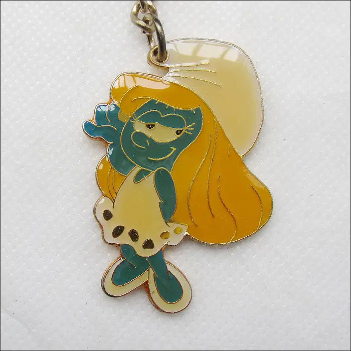 [BUNJANG] Vintage Smurfette Keyring / 빈티지 스머페트 키링 (k3)