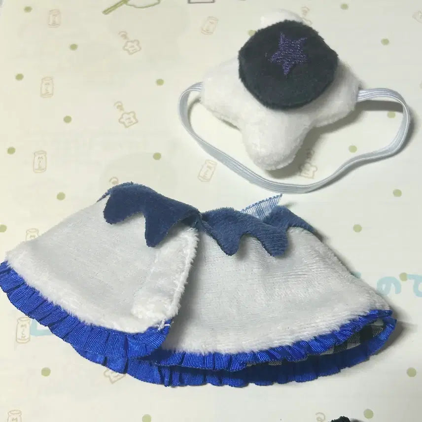 [BUNJANG] 10cm Doll Clothes Set - Blueberry Theme / 새상품 10cm 인형 옷 세트, 블루베리 인형옷