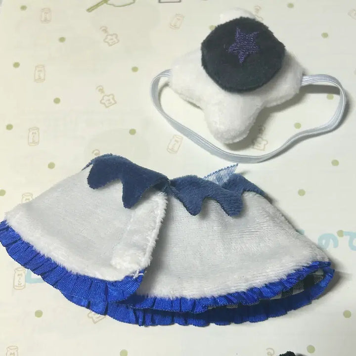 [BUNJANG] 10cm Doll Clothes Set - Blueberry Theme / 새상품 10cm 인형 옷 세트, 블루베리 인형옷