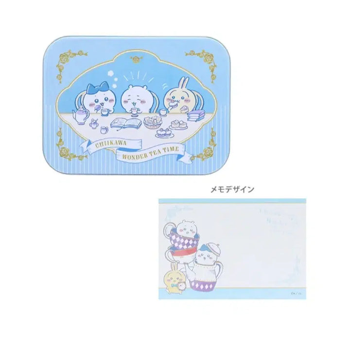 [BUNJANG] Chiikawa Tin Case Memo Pad with Bonus Items / 치이카와 틴케이스 메모지 +덤