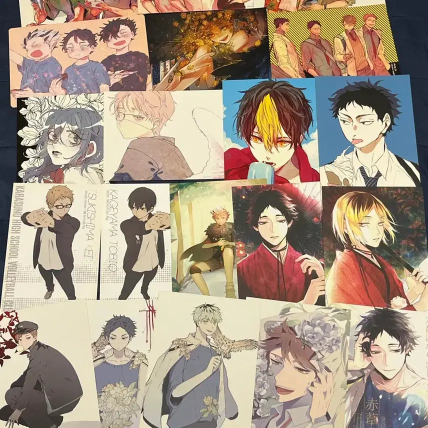 [BUNJANG] Haikyuu!! Card Set &amp; Postcards / 비공식) 하이큐 카드텍 및 엽서