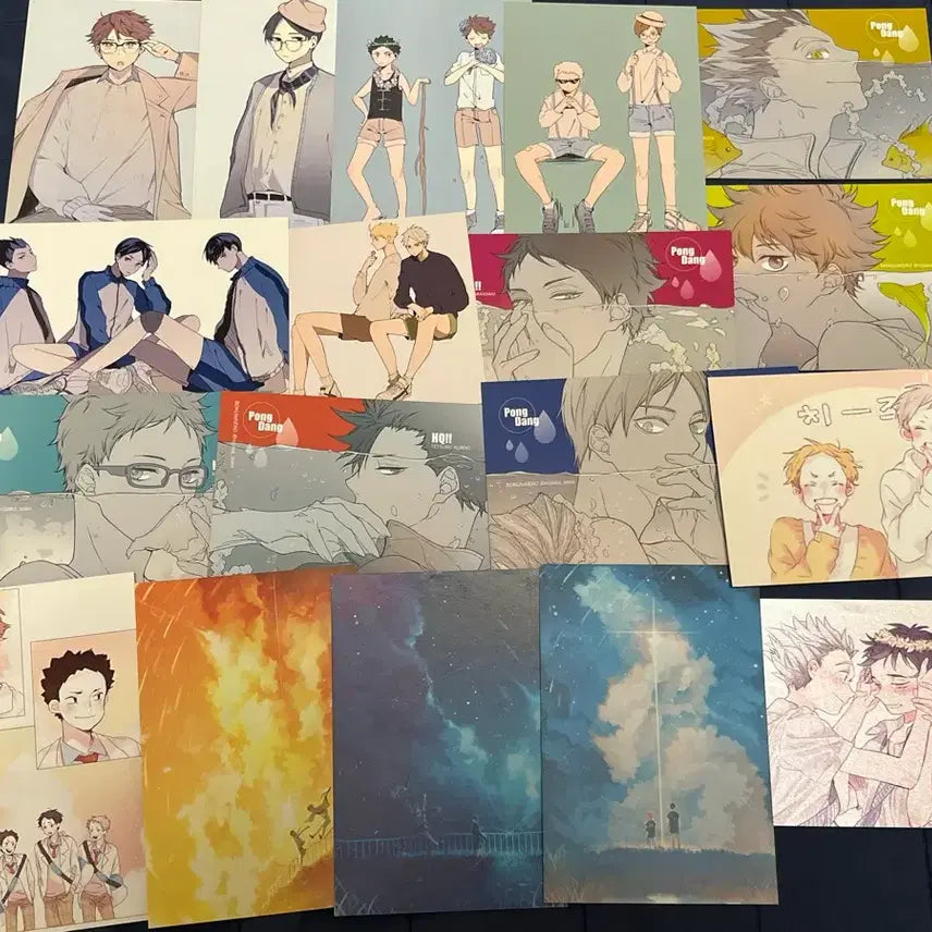 [BUNJANG] Haikyuu!! Card Set &amp; Postcards / 비공식) 하이큐 카드텍 및 엽서