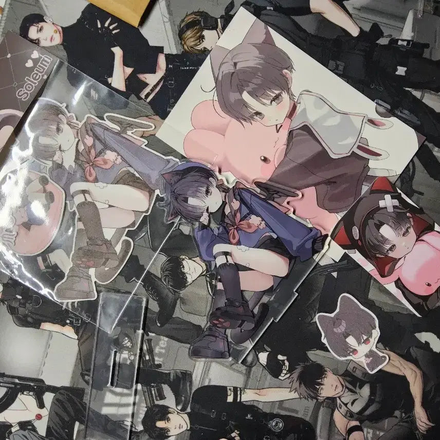 [BUNJANG] Kaidan Shutsugen (Goecham Chulgeun) Sol-eum Acrylic Stand, Photocard, Sticker Bundle Set / (원가판매)괴담출근 괴출 솔음이 아크릴, 포카, 스티커 일괄판매