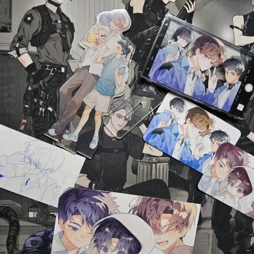 [BUNJANG] Geudam Chulgeun Hyummu 1 Team Acrylic Standee &amp; Postcard Bundle Set / (원가판매)괴담출근 괴출 현무 1팀 아크릴, 엽서 일괄