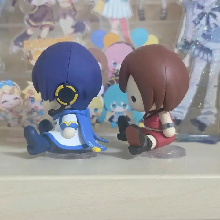 [BUNJANG] Vocaloid Kaito &amp; Meiko Pet doll Bundle Set / 일괄) 카이토 메이코 페타돌 일괄 ㅣ 보컬로이드 KAITO MEIKO