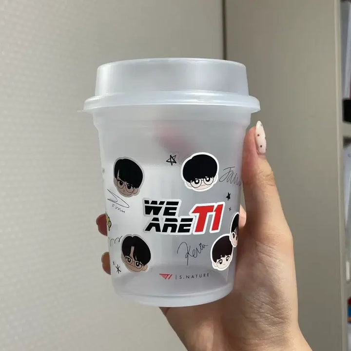 [BUNJANG] T1 Reusable Cup + Sticker Set / T1 리유저블컵 + 스티커 (에이블리 더블 기획 상품)