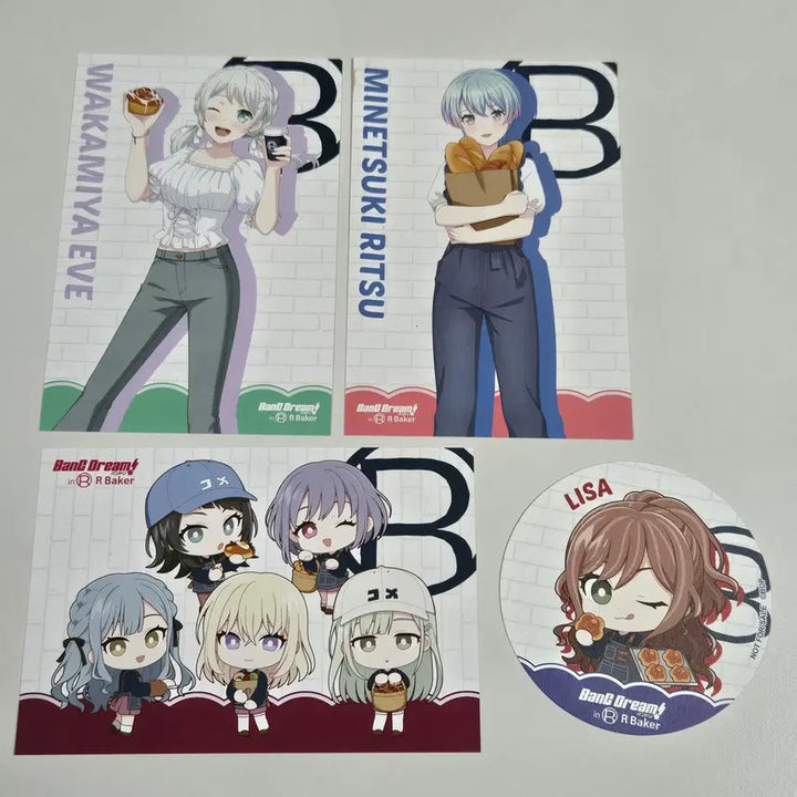 [BUNJANG] BanG Dream! R Baker Special Postcard Coaster Bundle Set / 뱅드림 R Baker 특전 엽서 코스터 일괄