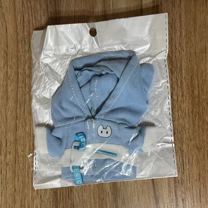 [BUNJANG] 10cm Doll Clothes Cat Plush Costume Hoodie Cape Blue / 10cm 인형 옷 고양이 누이 의상 후드 망토 새상품 파랑 하늘