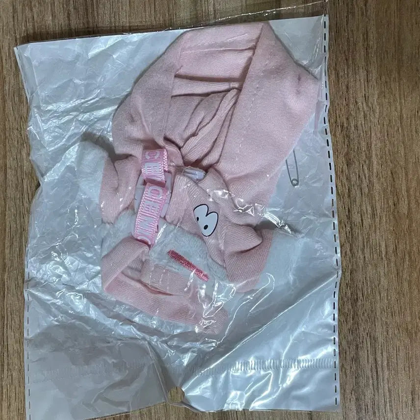 [BUNJANG] 10cm Doll Clothes Rabbit Plush Costume Hooded Cape Pink / 10cm 인형 옷 토끼 누이 의상 후드 망토 새상품 핑크 분홍