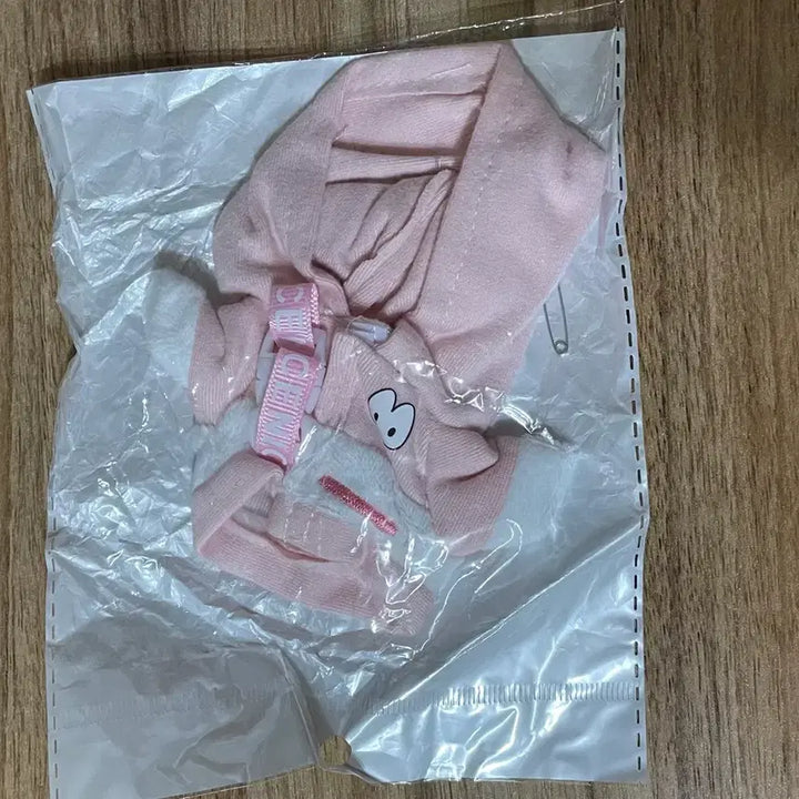 [BUNJANG] 10cm Doll Clothes Rabbit Plush Costume Hooded Cape Pink / 10cm 인형 옷 토끼 누이 의상 후드 망토 새상품 핑크 분홍