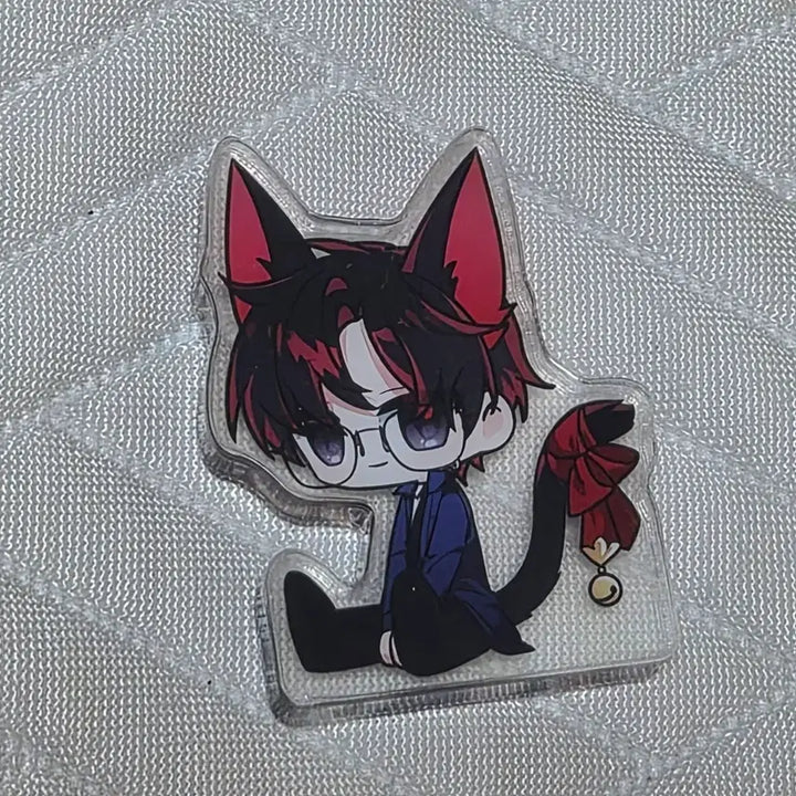 [BUNJANG] Delnim Kim Soreum Hyumoo 1 Team Grape Agent Cat Acrylic Standee / 괴담출근 괴출 델님 김솔음 현무1팀 포도요원 고양이 아크릴 코롯토