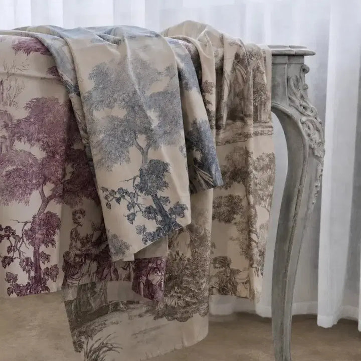 [BUNJANG] Toile de Jouy Fabric Panel - Gris (Grey) / 프랑스 뜨왈 드 주이(Toile de Jouy) 패브릭_그리 색상만 남음