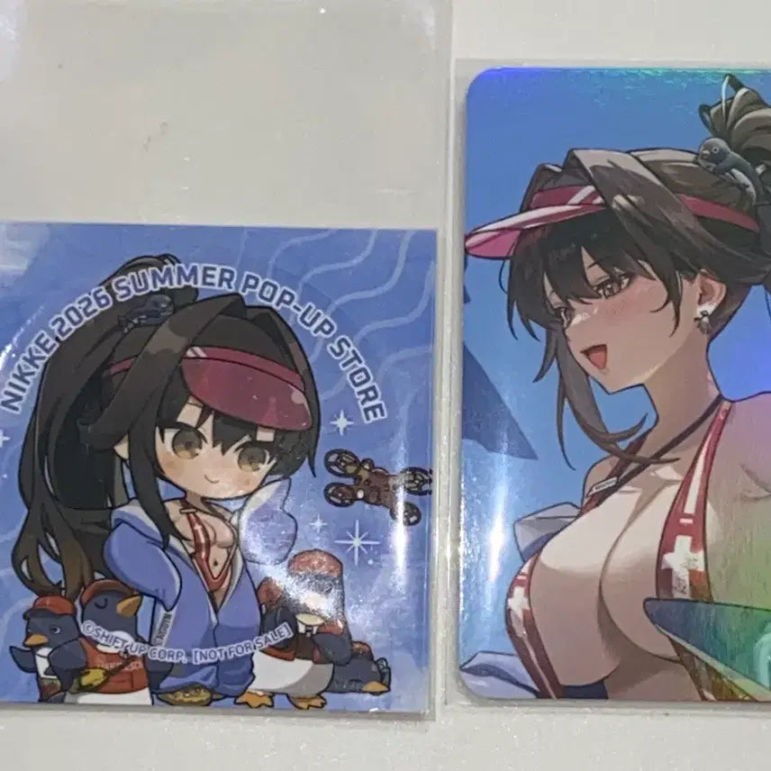 [BUNJANG] Goddess of Victory: NIKKE Summer Pop-up Marchena Photocard &amp; Sticker Bundle Set / 승리의여신 니케 여름 팝업 마르차나 만원 특전 포카 스티커 일괄 판매