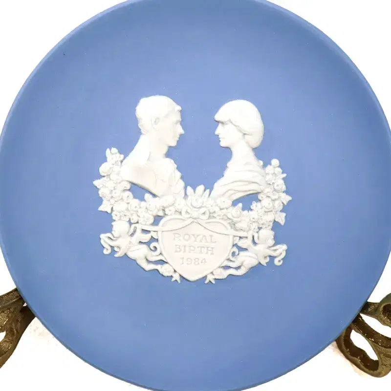 [BUNJANG] Wedgwood Jasperware Pale Blue Royal Wedding 1982 Pin Dish / [영국엔틱] 웨지우드 제스퍼웨어 페일블루 로얄웨딩1982년 핀디쉬(1)