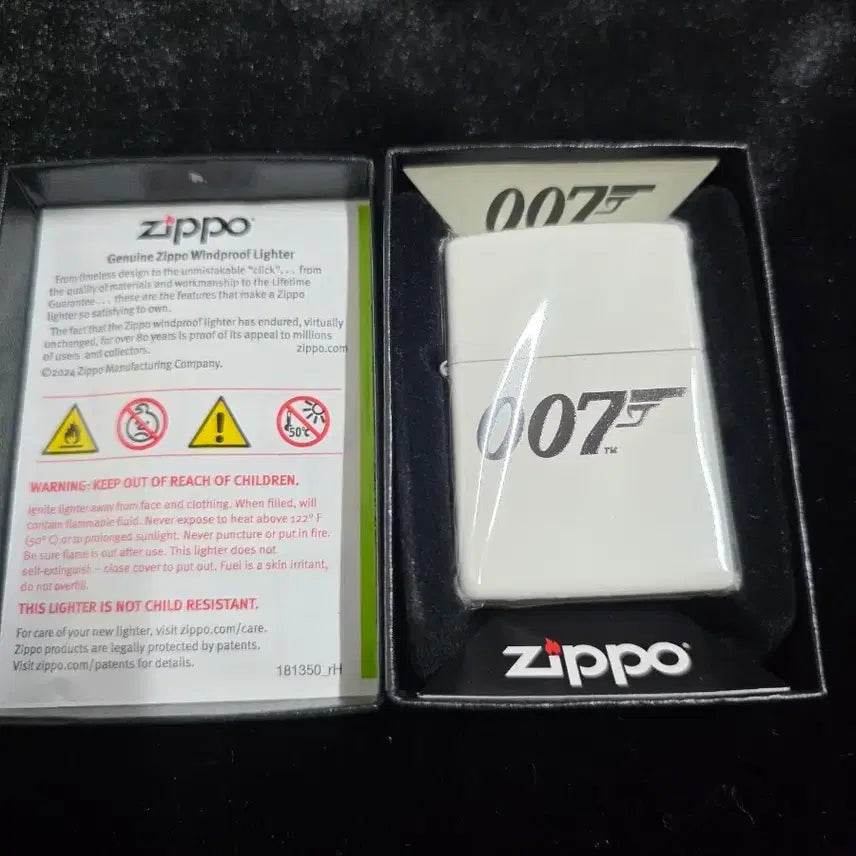 [BUNJANG] Zippo 007 James Bond Limited Edition White Lighter / zippo 지포 007 제임스본드 한정판 화이트 라이터 정품