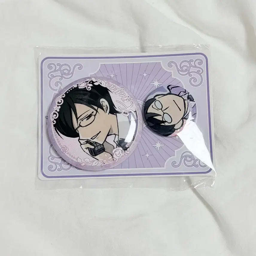[BUNJANG] Ouran High School Host Club Kyouya Acrylic Badge Set (Sealed) / 오란고교 쿄우야 뱃지 세트