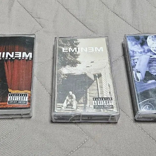 [BUNJANG] Eminem Cassette Tape Bundle (The Slim Shady LP, The Marshall Mathers LP, The Eminem Show) / 에미넴 카세트 2집,3집,4집