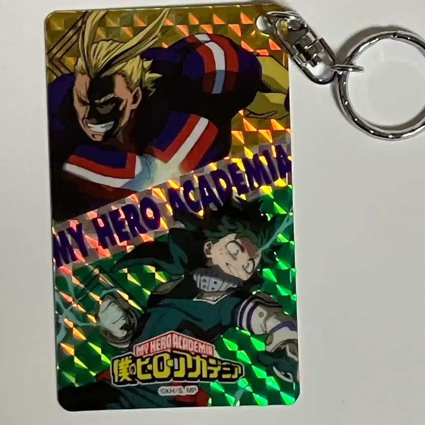 [BUNJANG] My Hero Academia Izuku Midoriya &amp; All Might Card Keyring / 히로아카 나히아 미도리야 올마이트 카드 키링