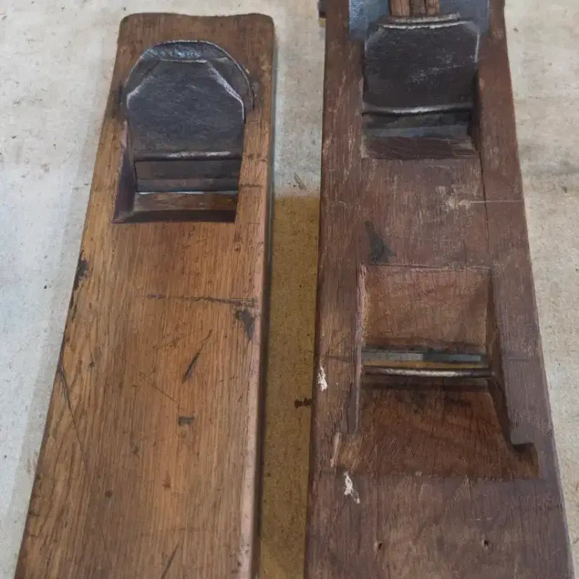 [BUNJANG] Vintage Wooden Hand Plane Set / 땟물좋은 나무 대패 2점