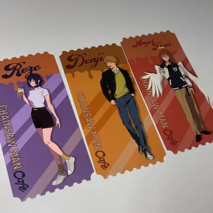 [BUNJANG] Chainsaw Man Cafe Popup Event Special Offer Set (Reze, Denji, Angel) / 오늘만가격내림)체인소맨 카페 팝업 레제 덴지 천사 구매 특전