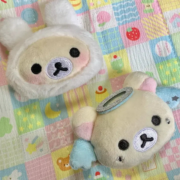 [BUNJANG] Rilakkuma Korilakkuma Full Series Badge Usagi Angel Set / 코리락쿠마 가득 시리즈 뱃지 우사기 천사