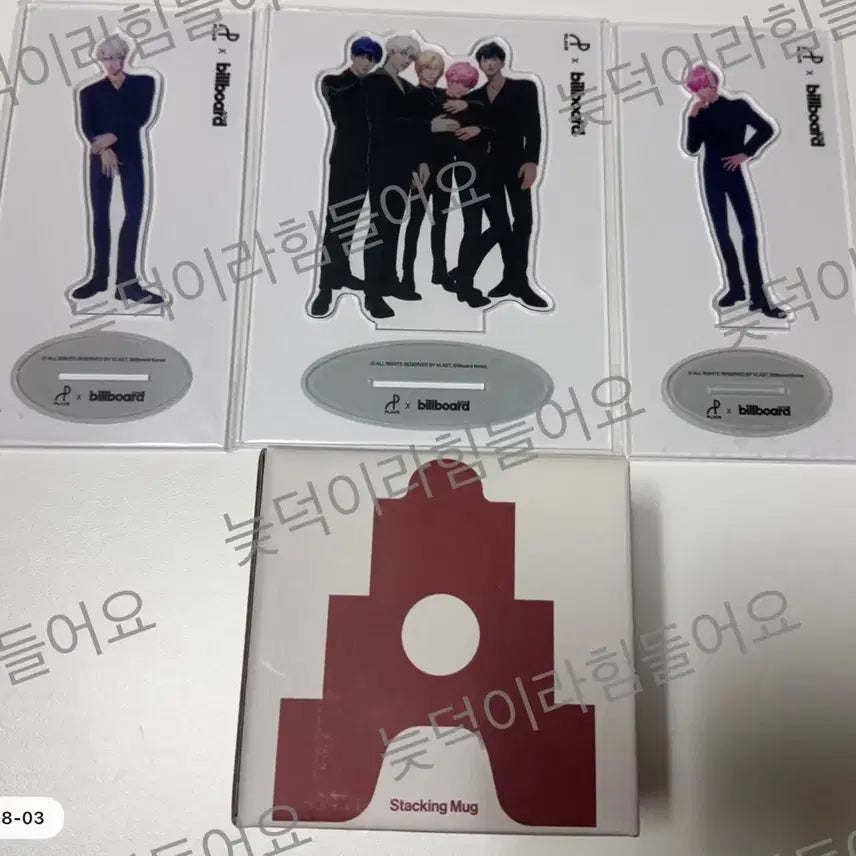 [BUNJANG] PLAVE Asterum Mug Cup &amp; Billboard Acrylic Stand Set / 플레이브 아스테룸 머그컵, 빌보드 아크릴 스탠드
