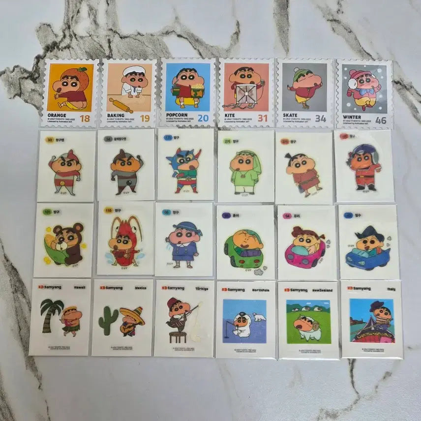 [BUNJANG] Crayon Shin-chan Sticker Set / 짱구띠부씰