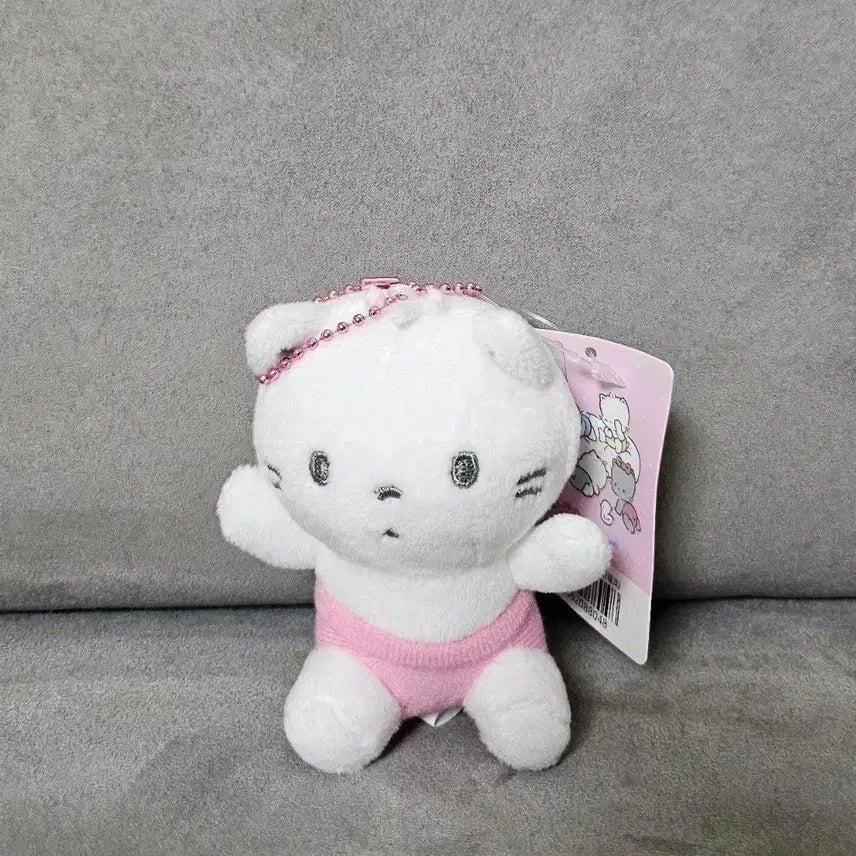 [BUNJANG] Sanrio NyanNyuNyeNong Nyeong Ear Plush 8cm Keychain Doll / 정품 산리오 냐니뉴네뇽 뇽 연피크 8cm 키링 인형
