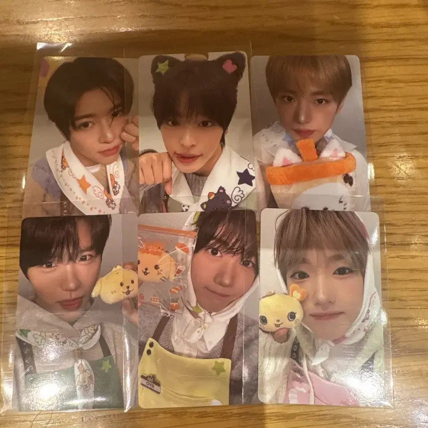 [BUNJANG] Wish Bakery Pop-up Bundle Set Photocards (Sion, Riku, Yushi, Jaehee, Ryo, Sakuya) / [일괄] 위시 베이커리 팝업 7만원 특전 포카 시온 리쿠 유우시 재희 료 사쿠야