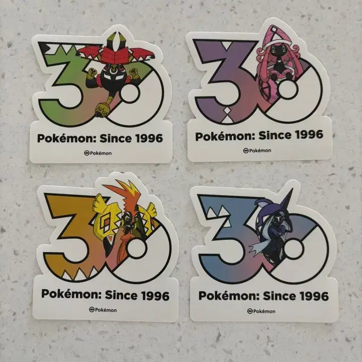 [BUNJANG] Pokemon 30th Anniversary Capu Series Stickers / 포켓몬 30주년 스티커 카푸 시리즈