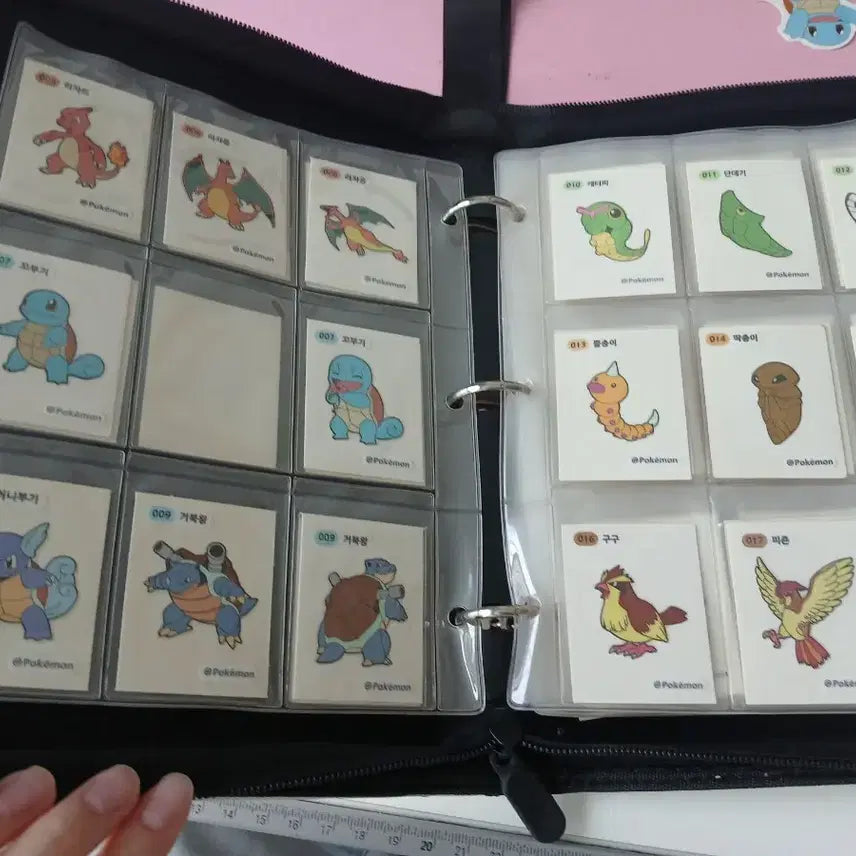 [BUNJANG] Pokemon Stickers Bundle Set with Storage Case / (판완)