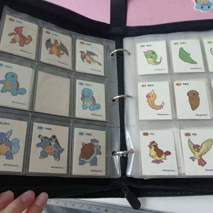 [BUNJANG] Pokemon Stickers Bundle Set with Storage Case / (판완)
