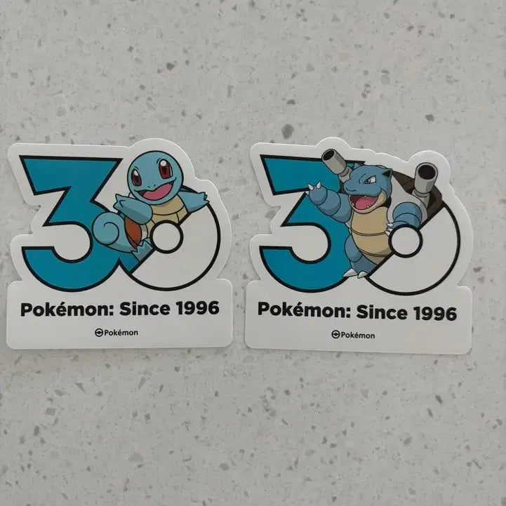 [BUNJANG] Pokemon 30th Anniversary Sticker Squirtle Blastoise / 포켓몬 30주년 스티커 꼬부기 거북왕