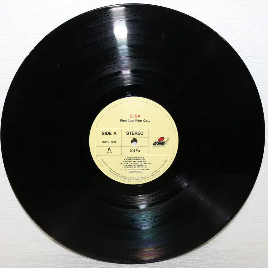 [BUNJANG] ELSA (RIEN QUE POUR CA...) LP Vinyl Record / [NO.6272] ELSA (RIEN QUE POUR CA...) lp음반