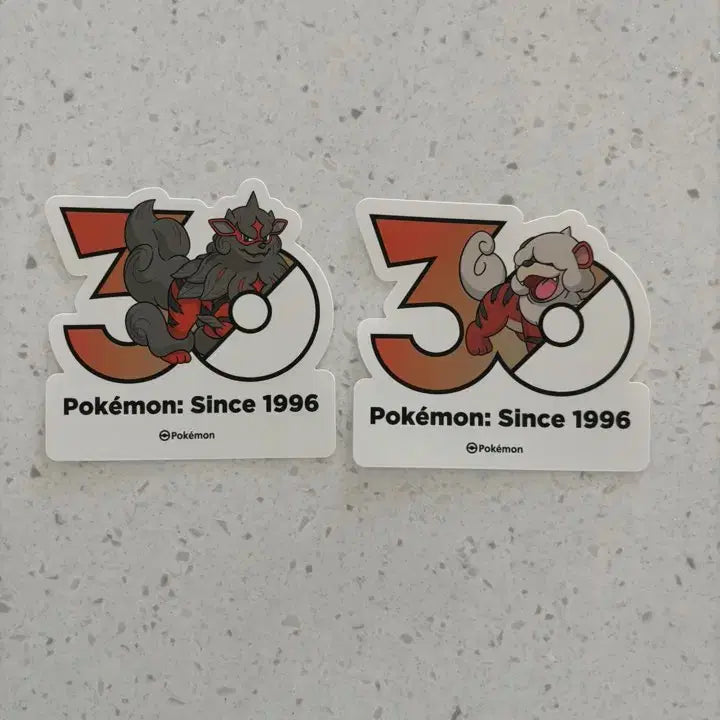 [BUNJANG] Pokemon 30th Anniversary Stickers: Hisuian Arcanine &amp; Hisuian Typhlosion / 포켓몬 30주년 스티커 히스이 가디, 윈디