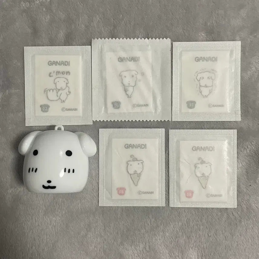 [BUNJANG] Ganadi Sticker Set 2, 5, 8, 37 Rare - Ice Cream, Shy Milk Keychain / 가나디 띠부씰 2 5 8 37 레어 아이스크림 부끄 우유 키링