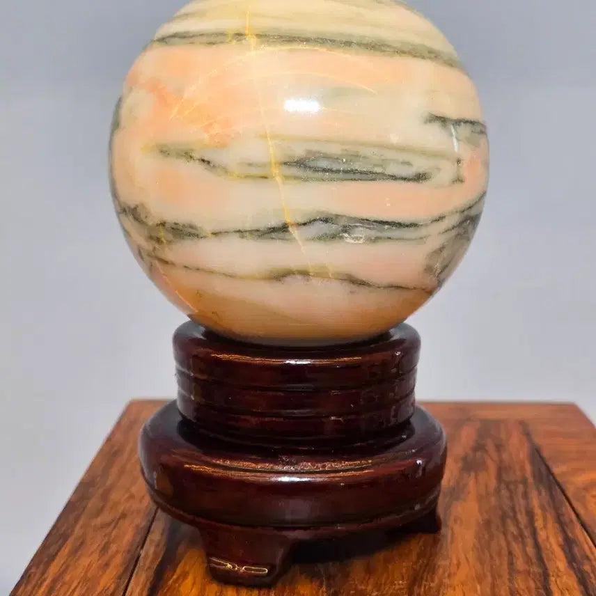 [BUNJANG] Unique Mineral Sphere Stone / 26080410 새 문양이 독특한 좋은 기운을 주는 광물 구가공석 수석 팝니다