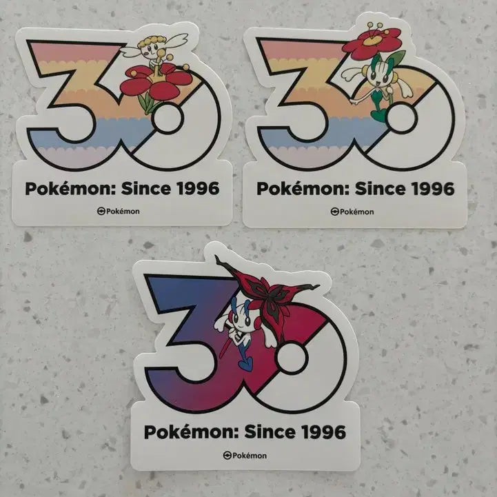 [BUNJANG] Pokemon 30th Anniversary Sticker Plate Series / 포켓몬 30주년 스티커 플라엣테 시리즈