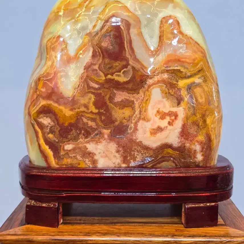 [BUNJANG] Jadeite Stone Specimen / 26080411 좋은 기운을 내뿜는 옥 가공석 광물 수석 팝니다