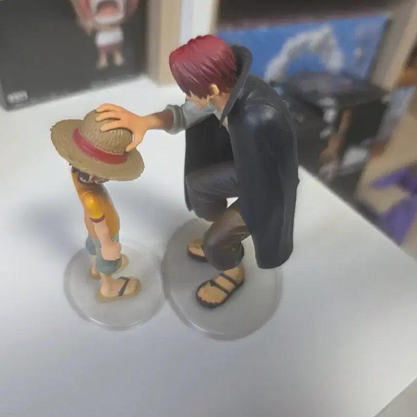 [BUNJANG] One Piece Dramatic Showcase Luffy &amp; Shanks Figure (Unsealed) / (개봉전시)원피스 피규어 드라마틱쇼케이스 루피샹크스