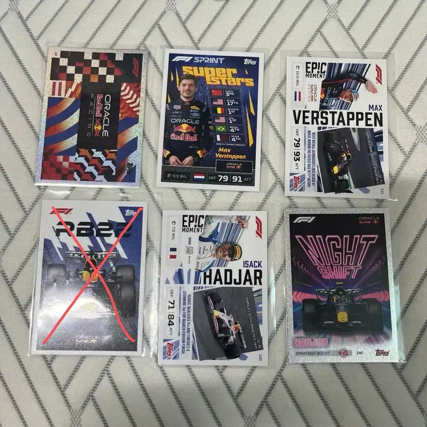 [BUNJANG] Max Verstappen Isaac Hadjar 2026 F1 Topps Turbo Attax Sports Cards / (가격 인하) 레드불 막스 베르스타펜 아이작 하자르 26 F1 탑스 터보 어택스 스포츠 카드 Topps turbo attax Sports cards