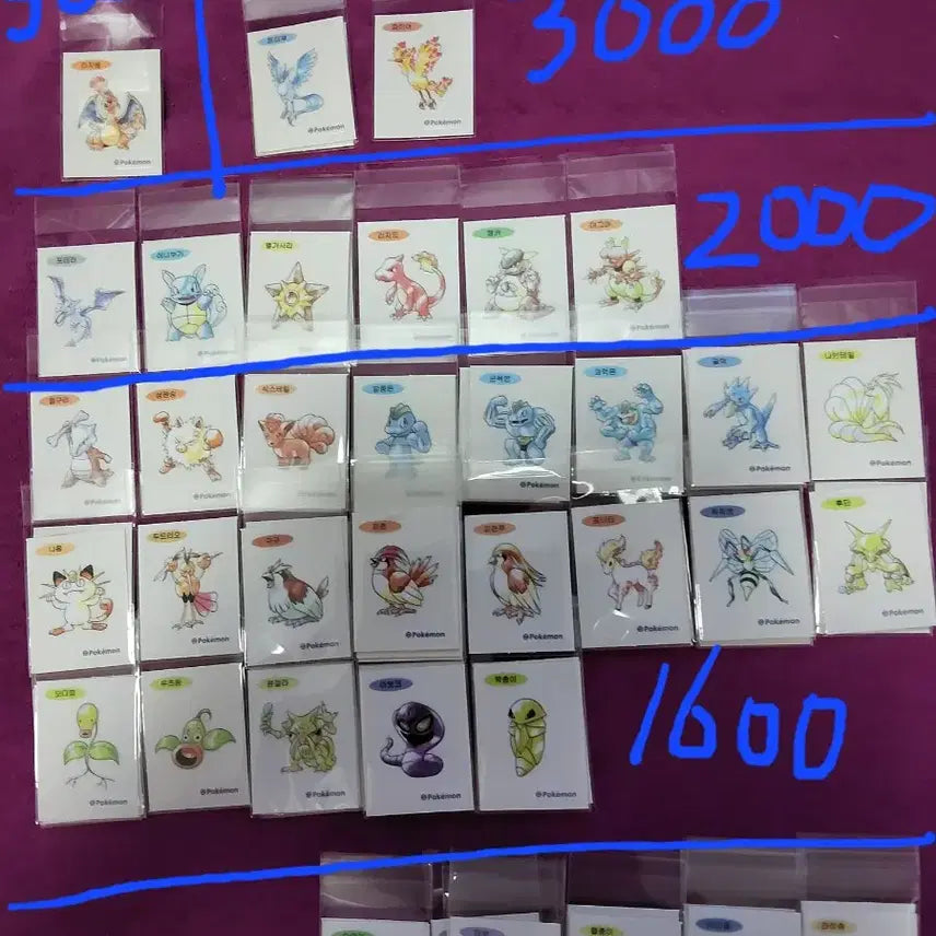 [BUNJANG] Pokemon 30th Anniversary Stickers / 포켓몬 띠부씰 신상 30주년 판매
