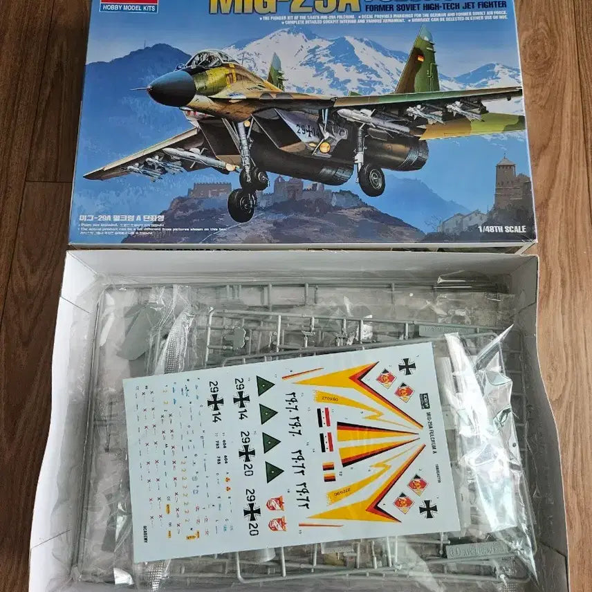 [BUNJANG] Academy MiG-29A Fulcrum A 1/48 Scale Plastic Model Kit / 아카데미 MIG-29A 펄크럼 A 1/48 스케일 프라모델
