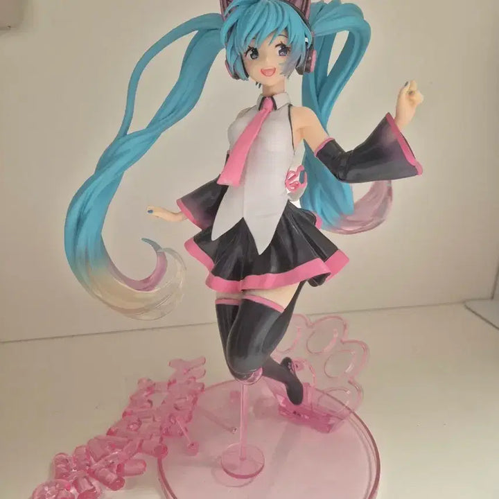 [BUNJANG] Hatsune Miku Happy Cat Miku Figure / 하츠네미쿠 피규어 해피캣 미쿠 미소녀
