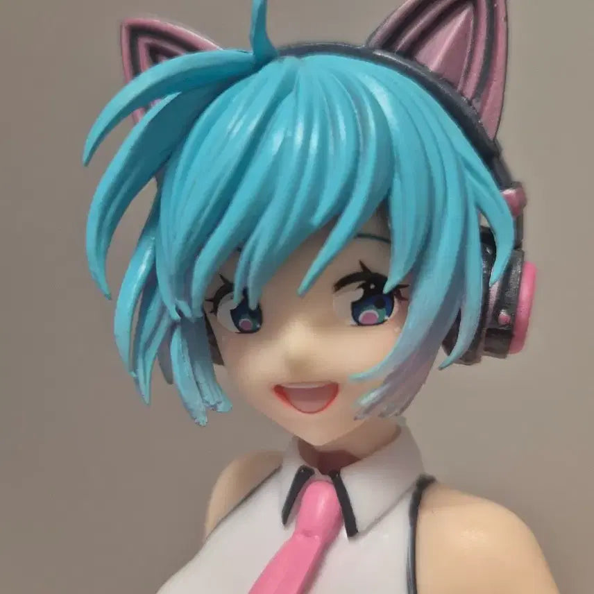 [BUNJANG] Hatsune Miku Happy Cat Miku Figure / 하츠네미쿠 피규어 해피캣 미쿠 미소녀