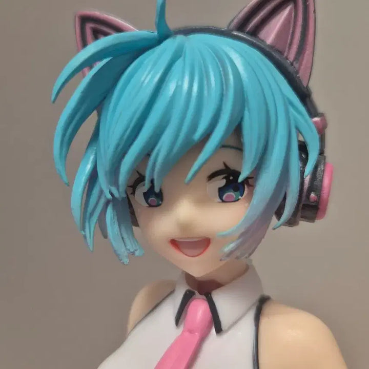 [BUNJANG] Hatsune Miku Happy Cat Miku Figure / 하츠네미쿠 피규어 해피캣 미쿠 미소녀